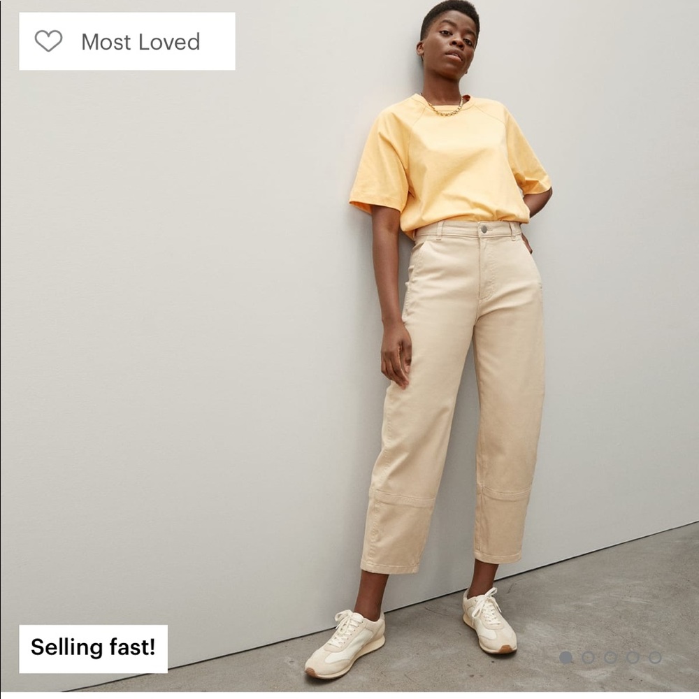 NWT Everlane Barrel Pants Size 12 cashew